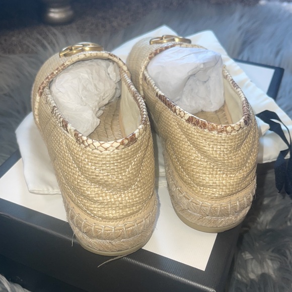 Gucci Espadrilles GG Chevron Raffia - Picture 5 of 5